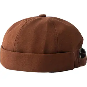 Adjustable Unisex -Hop Docker Hats Beanie Sailor Cap Worker Hat Sailor Rolled Cuff Harbour Hat