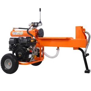 Donext 20 Ton Log Splitter - 7HP Gas Wood Splitter with Auto Return, Full Beam Steel Wedge, EPA Compliant for Firewood Splitting (Orange)