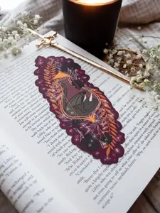 Spooky Halloween Dragon Potion Bookmark for Fantasy and Romantasy Booktok Readers