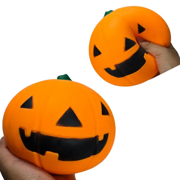 Pumpkin Squishy Large Jack-o-lantern Fidget Toy Stress Relief Halloween