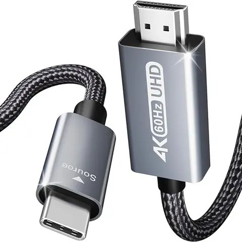 BENFEI USB C to HDMI 6ft Cable 4K@60Hz, Aluminum Shell, USB Type-C[Thunderbolt 3/4 to HDMI Accessories Connector