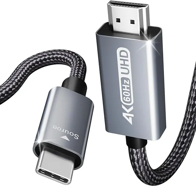 BENFEI USB C to HDMI 6ft Cable 4K@60Hz, Aluminum Shell, USB Type-C[Thunderbolt 3/4 to HDMI Accessories Connector