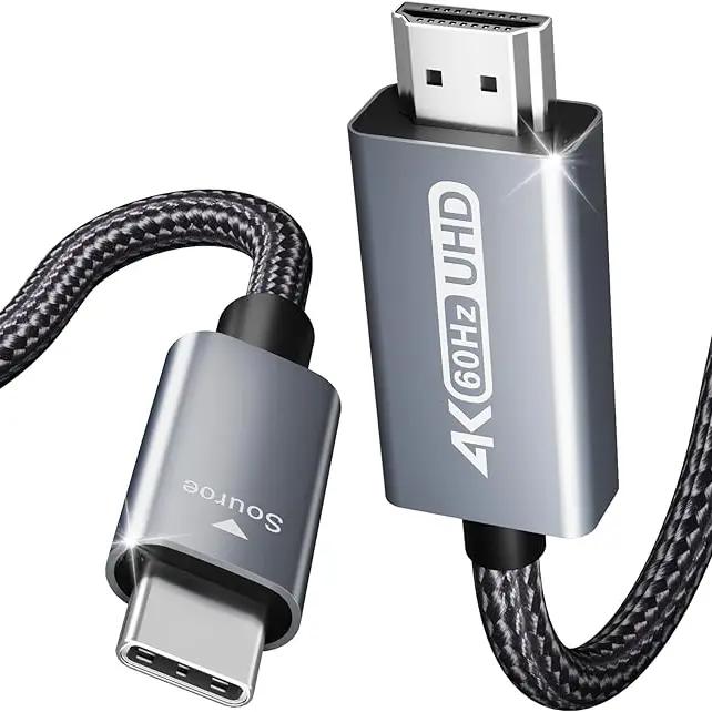 BENFEI USB C to HDMI 6ft Cable 4K@60Hz, Aluminum Shell, USB Type-C[Thunderbolt 3/4 to HDMI Accessories Connector