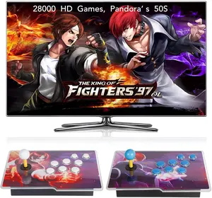 [flash sale] [28000 Games in 1 ] Pandora's Box 50S Arcade Game Console Retro Game Machine for PC & Projector & TV, 2-4 Players, 1280X720, 3D Games, Search/Hide/Save/Load/Pause Games, Favorite List
