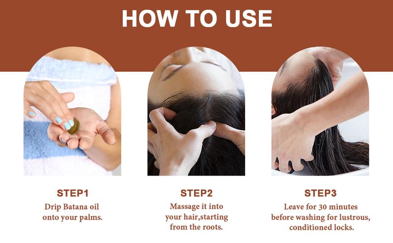 Natural Batana Oil for Hair Growth - Pure Organic Hair Oil for Strengthening and Thickening, Raw Batana Oil for Healthy Hair (2 Pack)