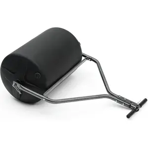 OEDRO 18'' x 24'' Poly Lawn Roller with Threaded Plug, Combination Push and Tow Roller for Lawn and Garden Tractors, 270 lbs Capacity