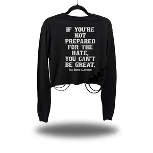 BE GREAT ROAD RASH CROP LONG SLEEVE TEE