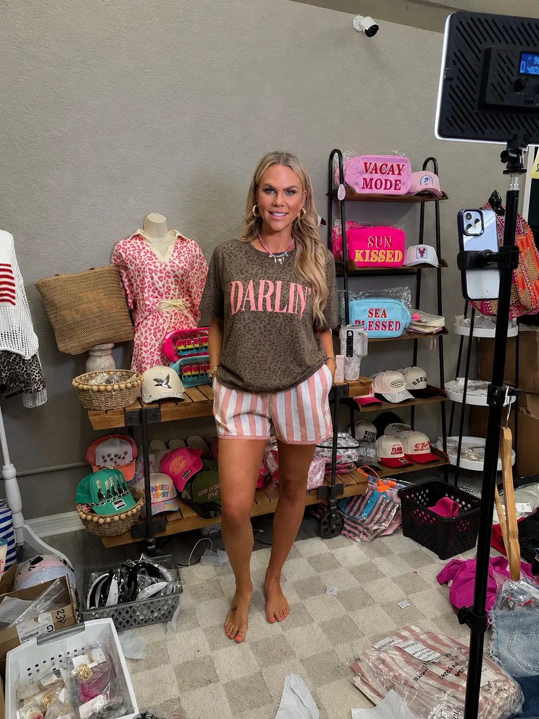 Darlin Brown Leopard Heavy Tee