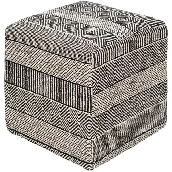 Ryder Woven Polystyrene Block Pouf
