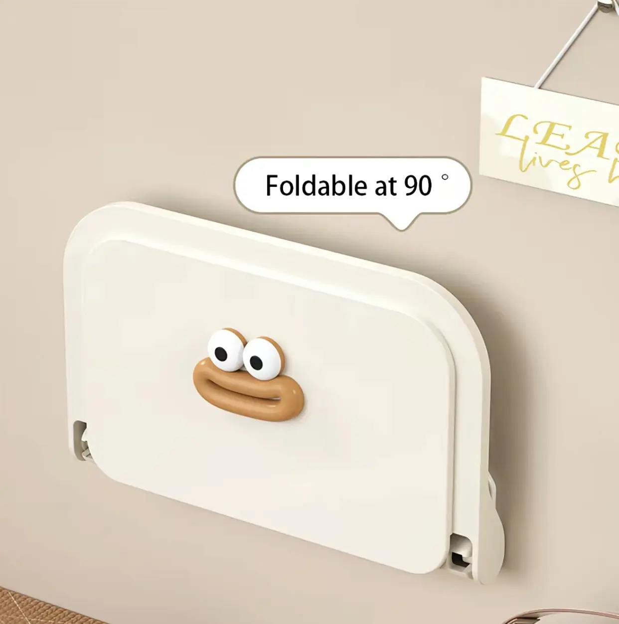 Cute No-Drill Waterproof Wall-Mounted Bathroom Organizer Shelf - Easy Installation, Small Bathroom Solutions for Shower Essentials, Skincare, Vanity Storage