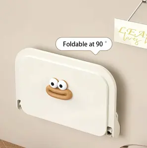 Cute No-Drill Bathroom Shelf – Waterproof Wall Mounted Storage Rack for Shower Essentials, Skincare, Kitchen & Home Organization
