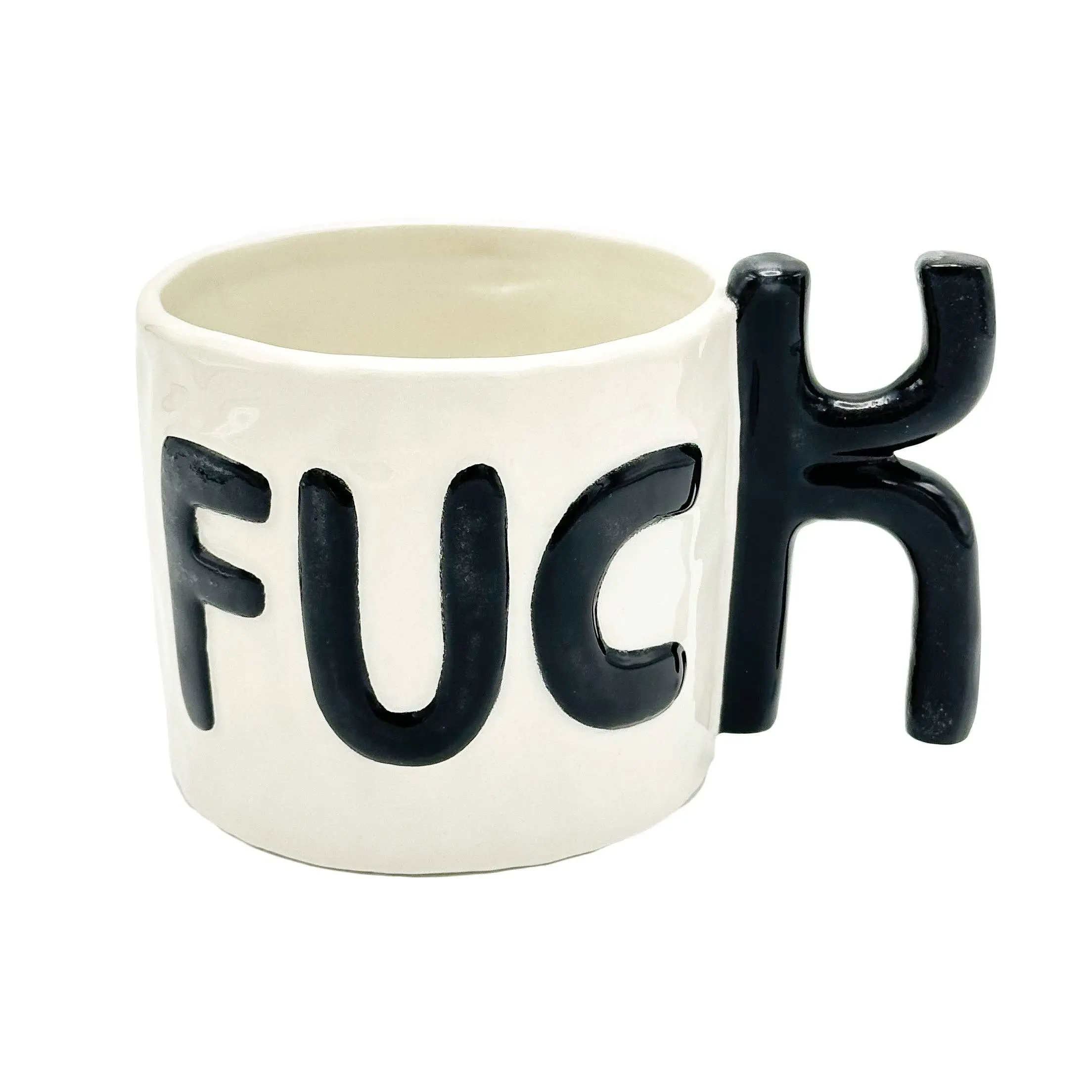 Novelty Fuck Handle Sturdy Coffee Mug, Durable Drink Cup for Daily Use