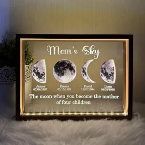 Mother's Day Gift for Mama - Custom Moon Phase – Personalized with Kids' Names