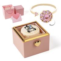 pink bear+rotating ring+gift box+gift bag
