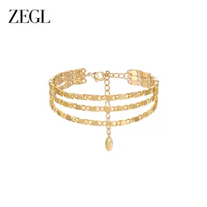 ZEGL Vintage Lock Charm Bracelet for Women, 18K Gold Plated Chunky Link Chain with Colorful Crystals, Padlock Pendant Jewelry, 2026 Fashion Gift