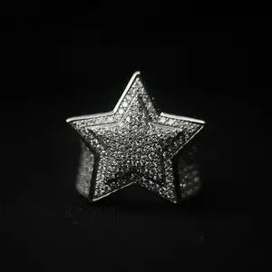 VVS Two Layer Star Ring