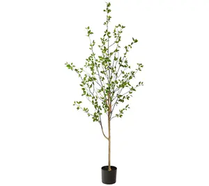 Nearly Natural 6.5' Minimalist Citrus Artificial Tree