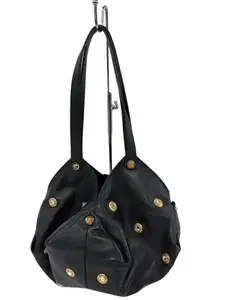 Pre-owned VERSACE Leather Shoulder Bags Black Studded Protea Shoulder Bag IB26050133