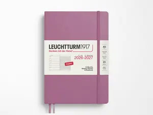 2026-2027 Leuchtturm 1917 18 Month Weekly Planner & Notebook - Dusty Rose