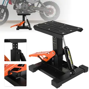 Dirt Bike Stand Widen with Damping 1000Lbs Capacity Motorcycle Stand Lift Jack Stands Adjustable Hydraulic Heavy Duty for Repair Maintainance Dirt Pit Bike Motocross Mini Bike