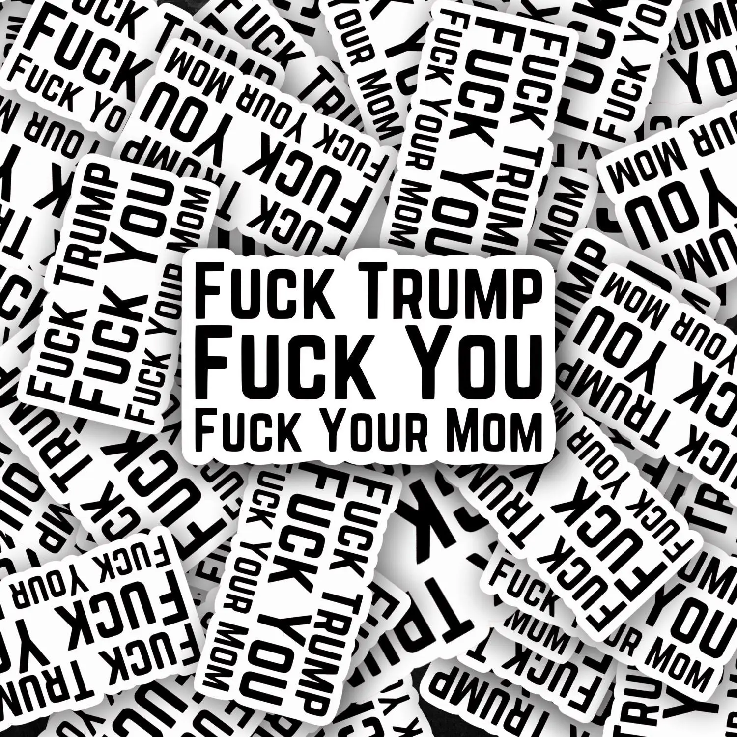 Fuck Trump Sticker | Anti-Trump Decal | FDT |Trump Sucks Vinyl Decal