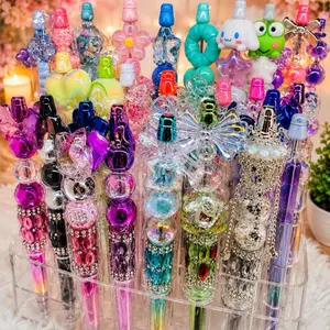 Kawaii Charms Pen with Colorful Beads and Decorative Design for Fun Writing Experience
