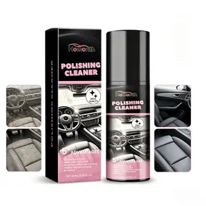 Car Interior Cleaner Spray Remove Tough Stains Dirt Instantly Restore Shine Like New Protective Coating for Leather Plastic Glass Rubber Auto Detailing