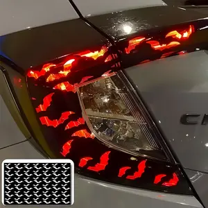 Bat Car Taillight Cover Sticker Waterproof DIY Auto Headlight Creative Vinyl Decal Funny Rear Tail Light Halloween Decoration