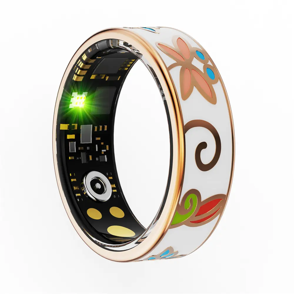 Glow in The Dark Dragon Smart Ring Connected Jewelry with Fitness Insights Stainless Steel Tech Gift for Men and women  Wearable Electronic Gadget Android Watch GPS Smartwatch Wireless Black Warehouse mother's day gift couple intimacy gifts
