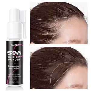 【Ten pack at a better price】ROZINO Brown Hairline Powder 50ml for Natural Hairline Modification Enhances Beauty & Confidence in Beauty Enthusiasts