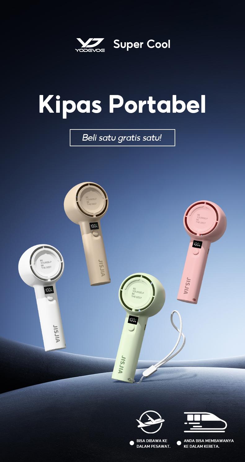 Yodevoe USB rechargeable handheld fan, portable digital display cooling fan, 100 adjustable fan speeds, suitable for outdoor sports and travel #FeaturedRecommendation