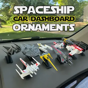 Spaceship Car Dashboard Drift Ornaments - New and Improved Design