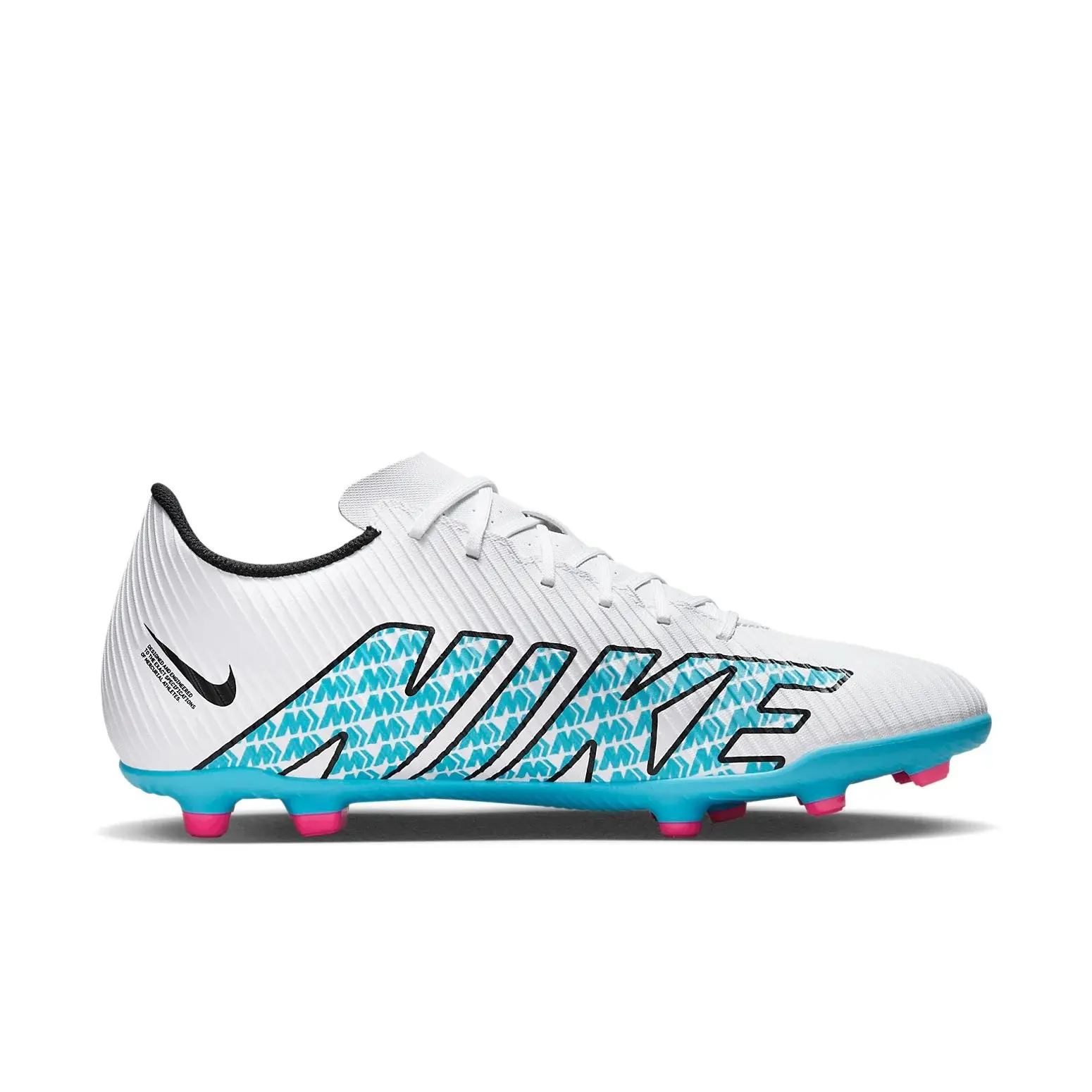 Men's Nike Vapor 15 Club FG/MG White / Baltic Blue / Pink Blast Soccer Cleats DJ5963 146