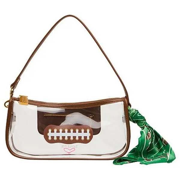 Betsey Johnson Clear Stadium Shoulder Bag