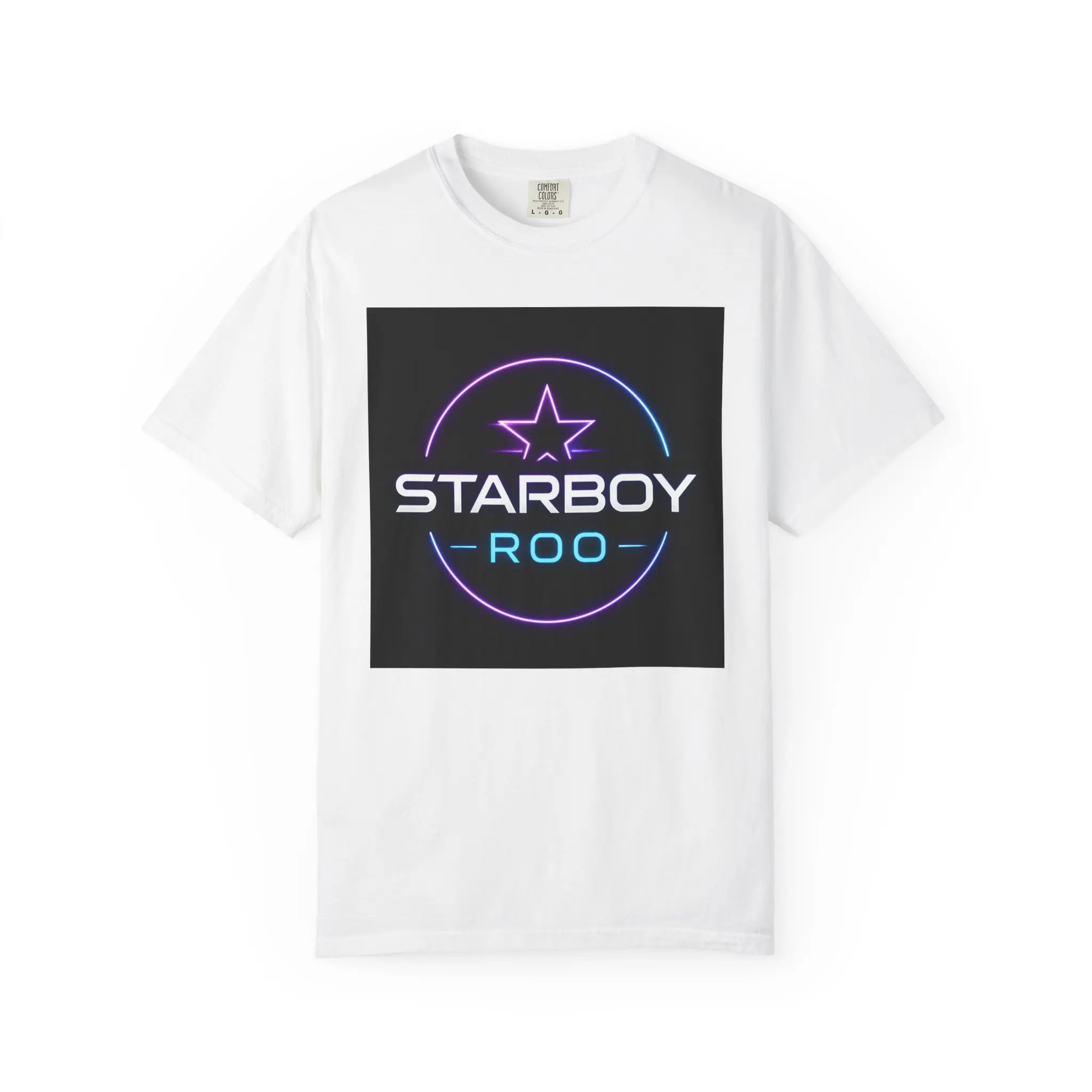 Men's Starboy Roo Graphic T-shirt | Casual Retro Shortsleeve Tops in Soft, Heavyweight Garment-Dyed Cotton Fabric