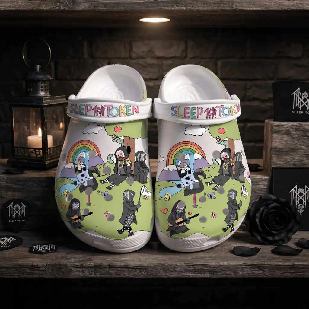 Slee Toke Clogs, Funny Weirdcore Shoes, 3D Printed Slip On Footwear, Novelty Gift Idea