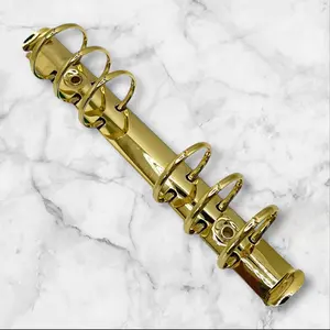 Compact Gold Removable 6 Planner Binder Replacement Rings - 1.2 Inch