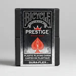 Bicycle Prestige Playing Cards – Red & Blue – 100% Plastic Rider Back Decks