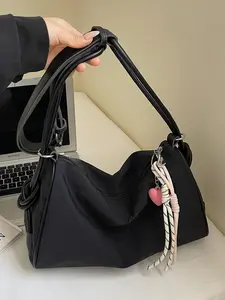 Women's Fashionable Solid Color Shoulder Bag, Adjustable Crossbody Shoulder, Casual Versatile Crossbody Bag for Daily Commuting, Shopping, Large Capacity Shoulder Bag for Women, Casual Crossbody Bags