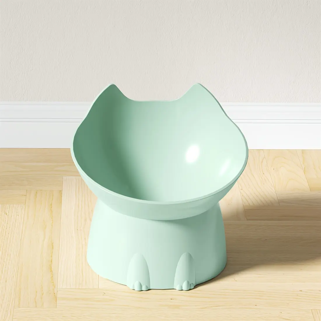 Elevated Pet Feeder Bowl, Tilting Anti-Spill Food and Water Bowl for Cats and Dogs, Raised Slanted Feeding Bowl for Cats and Small Dogs, Pet Supplies