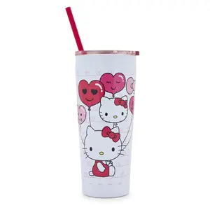 Sanrio Hello Kitty Balloons and Love 22-Ounce Stainless Steel Tumbler