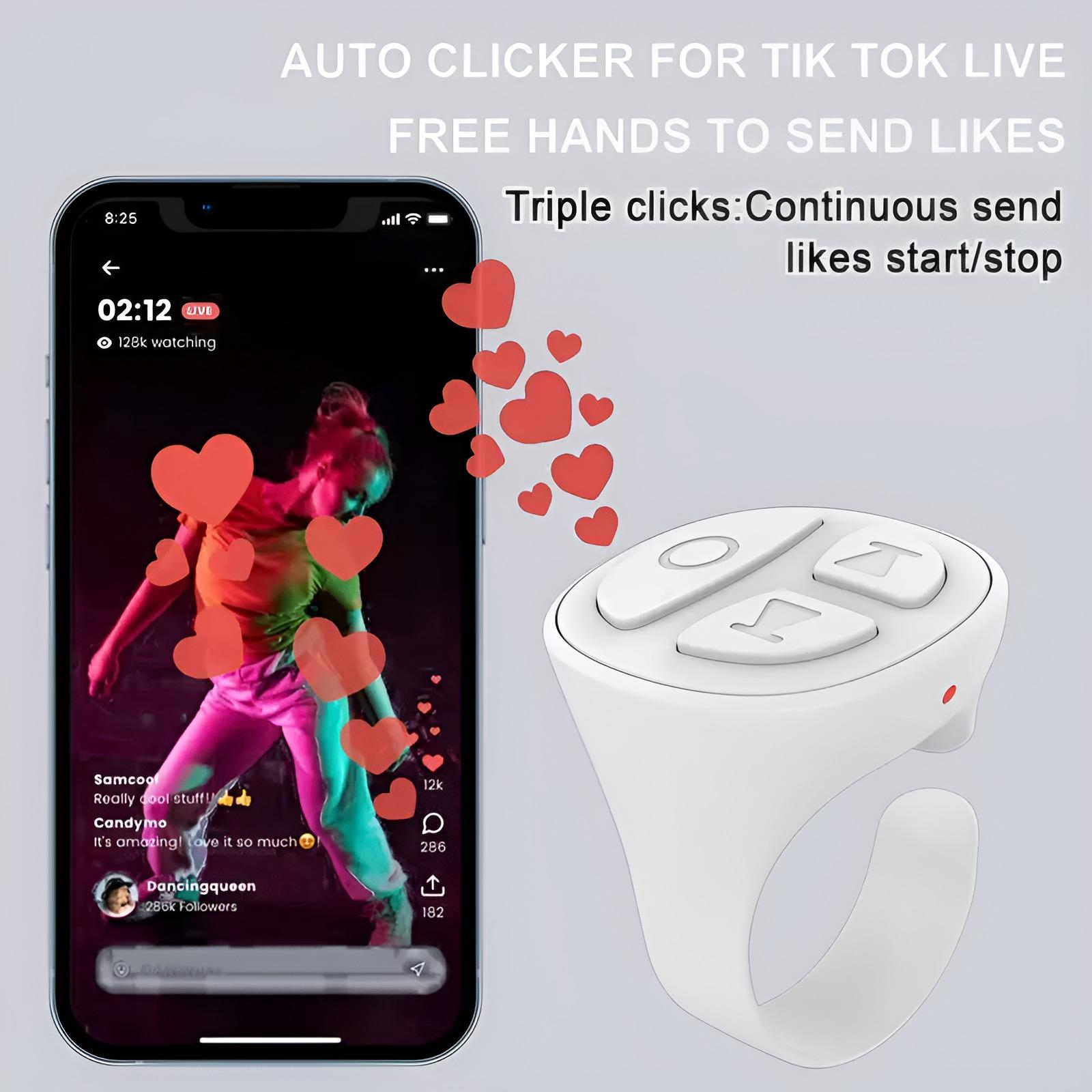 Wireless Media Button Remote for iPhone, iPad, Android – Auto Clicker & Page Turner Add to cart Buy now | Selfie Scrolling Ring | Kindle App Compatible | Hands-Free Control