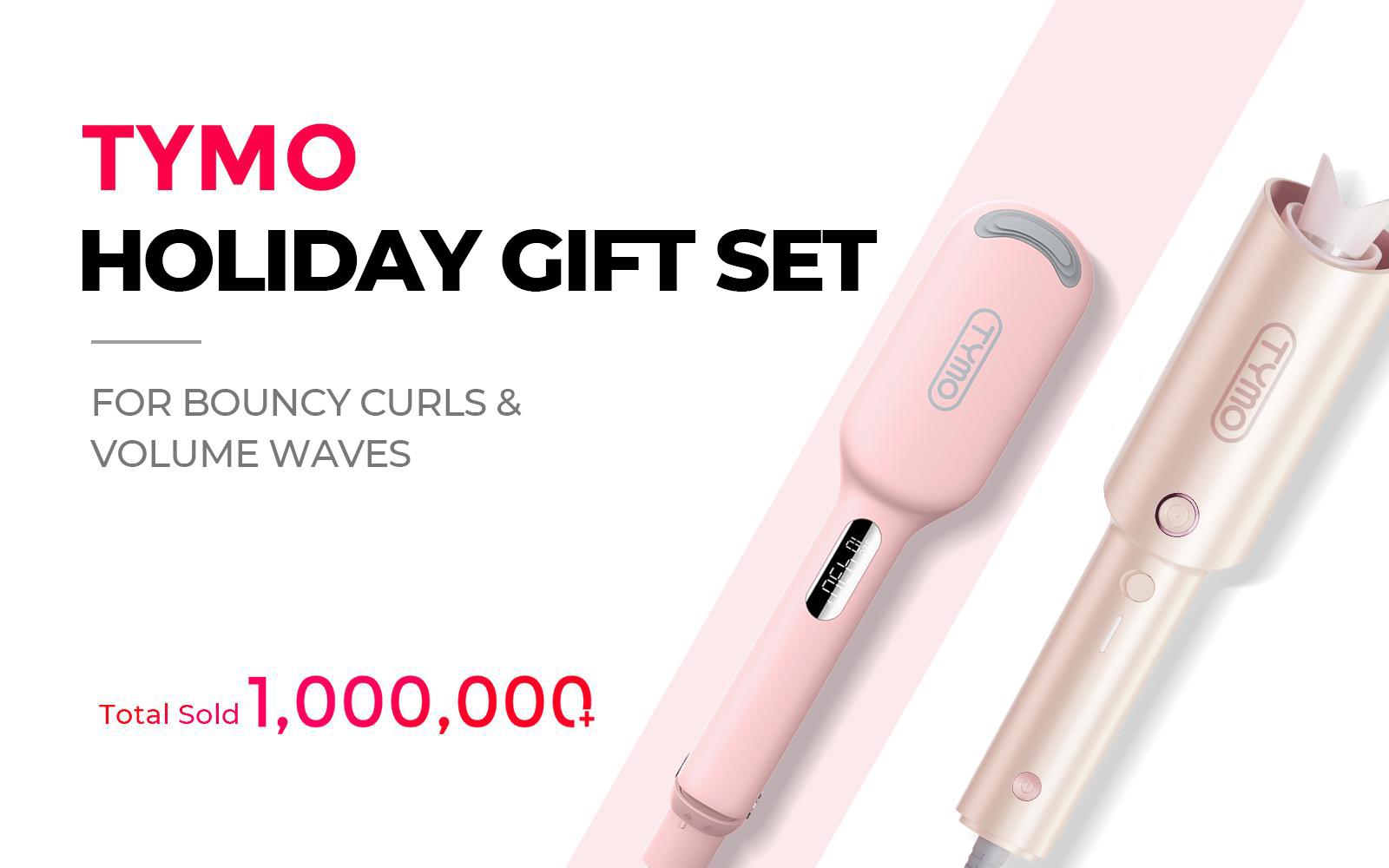 【Viral Curling Duo】TYMO CURLPRO + ROVY COMPACT – Auto Curler & Crimper in One Set