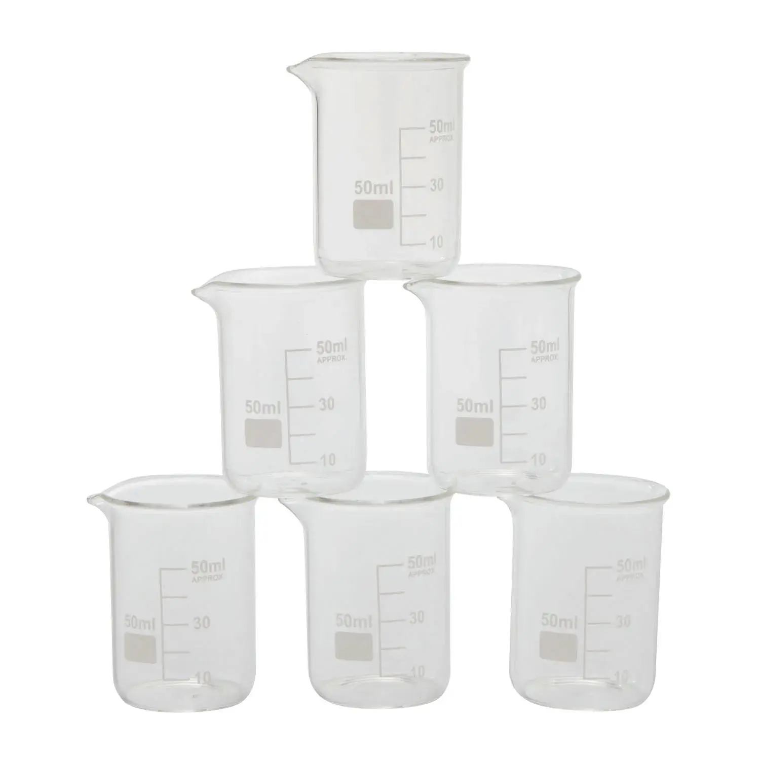 Fun Express Beaker Shot Glasses - 6 Ct