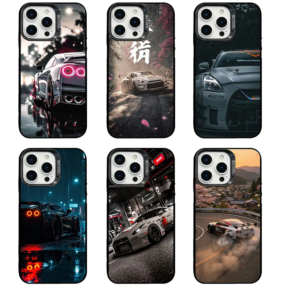 Nissan GTR R35 JDM Drift Sports Car Phone Case, Shockproof Hard Cover for iPhone 17, 16, 15, 14, 13, 12, 11, Pro, Pro Max, Plus | Compatible with Samsung Galaxy S23, S24, S25, S26, Plus, Ultra, Perfect Gift for JDM Racing Car Fans