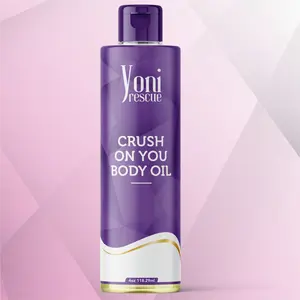 Crush On You Body Oil, 4oz,  with Apricot, Jojoba, Avocado Oils & Vitamin E Oil, Daily Moisturizer, Fast-Absorbing, Nourishes and Hydrates Skin, Body Care, Jasmine & Honey Suckle layer Fragrance Hydrating Moisturizing