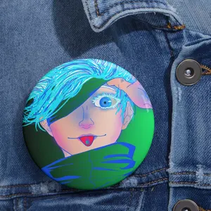 Gojo fanart Custom Pin Buttons
