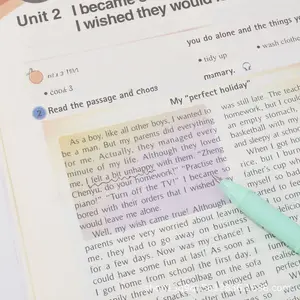 105 Sheets Pearl Self-Adhesive Sticky Notes, Boxed Pull-Out Transparent Note Paper, Office Supplies, Suitable for School and Office Use