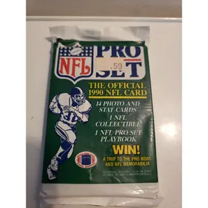 1990 Pro Set Football Series 1 Un-opened Factory Sealed Pack - Irvin #79