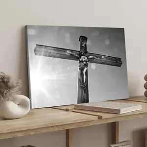 Wooden Framed Canvas Painting, Modern Art Decoration, Living Room Bedroom Decoration, Hallway Office Mural, Ideal Gift, Religious